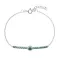 Stříbrný náramek se zelenými zirkony 13116.3 emerald