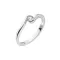 Stříbrný prsten s jedním zirkonem 15011.1