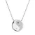 Stříbrný náhrdelník Jin a Jang 12151.1 crystal