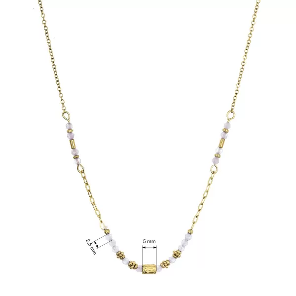 Náhrdelník ocelový s ametystem 42030.3