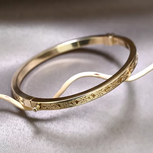 Zlatý 14kt pevný náramek 93A00022