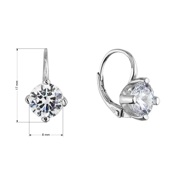 Stříbrné visací náušnice 11627.1