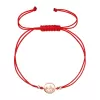 Kabbalah pozlacený rose gold náramek hory 13090.1 červený