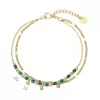 Náramek ocelový s africkým malachitem 43077.3