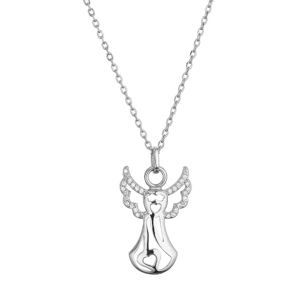 Stříbrný náhrdelník anděl 12122.1