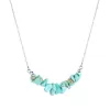 Náhrdelník s kamenem tyrkys 42037.3 ocel