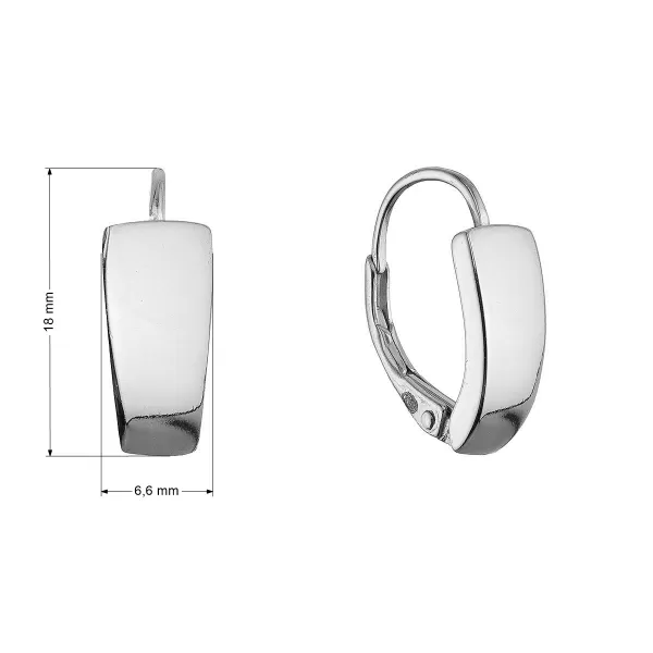 Stříbrné náušnice kruhy 61072