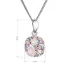 Stříbrný náhrdelník se Swarovski krystaly 32088.3 magic rose
