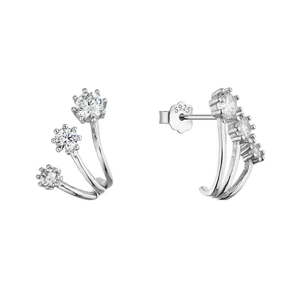 Stříbrné náušnice vějířky 11764.1