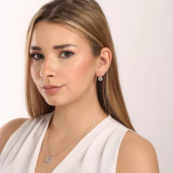 Stříbrné náušnice kroužek ananas 11719.1