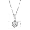 Stříbrný náhrdelník MIA 12M00003 moissanite