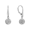 Stříbrné náušnice kuličky se Swarovski krystaly 31326.1