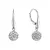Stříbrné náušnice kuličky se Swarovski krystaly 31326.1
