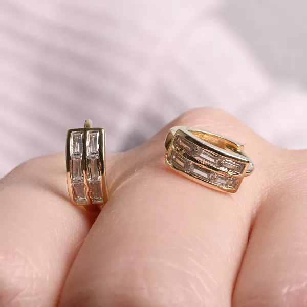 Pozlacené kroužky se zirkony 11768.1