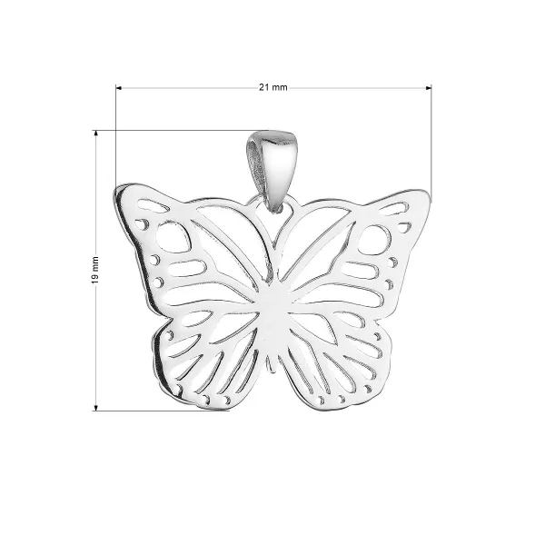 Stříbrný přívěsek motýl 64042