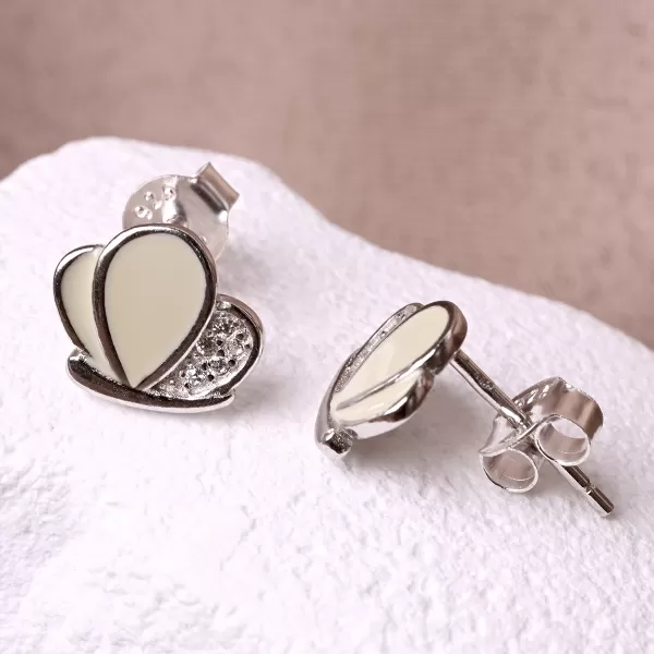 Stříbrné náušnice motýlci 11756.1