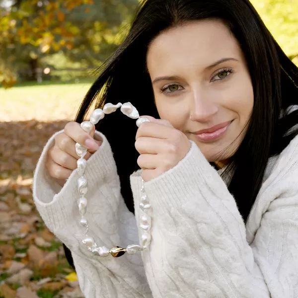 Perlový náhrdelník baroko 22061.1