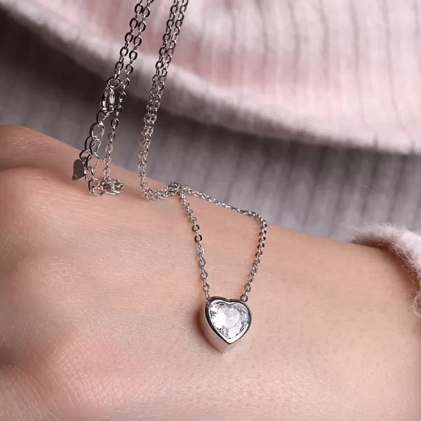 Sada šperků se zirkony srdíčka 19036.1