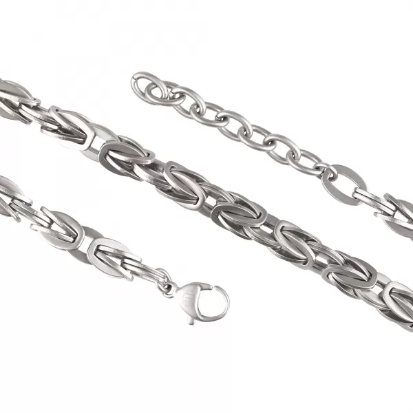 Náhrdelník pánský z pískované oceli 42011.1