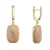 Pozlacené náušnice s fosilním korálem 11741.3