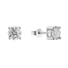 Stříbrné náušnice ELEN 11M00008 moissanite