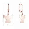 Pozlacené stříbrné náušnice andělé 61133 rose gold