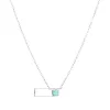Náhrdelník s tyrkysem 42039.3 ocel