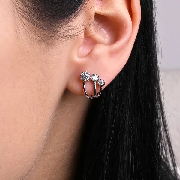 Stříbrné náušnice vějířky 11764.1