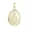 Pozlacený stříbrný přívěsek madailon Madonka 64089
