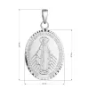 Stříbrný přívěsek madailon Madonka 64089