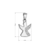 Stříbrný přívěsek anděl se zirkony 14049.1