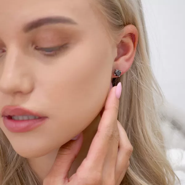 Stříbrná kusová náušnice LUNA 11XM00010