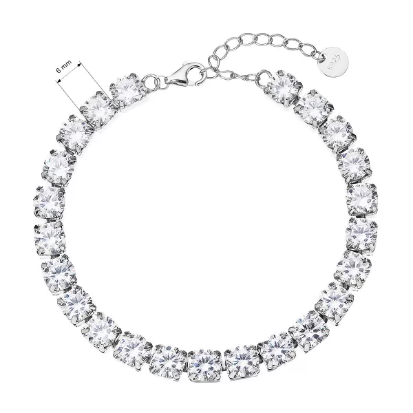 Luxusní stříbrný tenisový náramek 13099.1