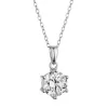 Stříbrný náhrdelník MIA 12M00004 moissanite