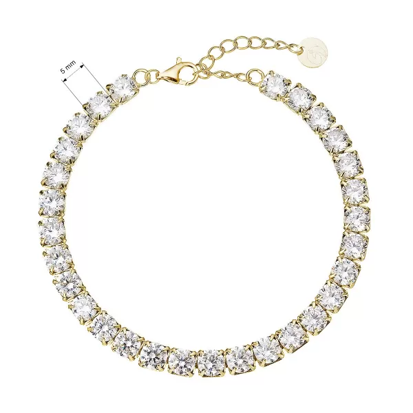 Luxusní pozlacený tenisový náramek 13098.1