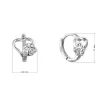 Stříbrné náušnice kruhy s tlapkami 11758.1