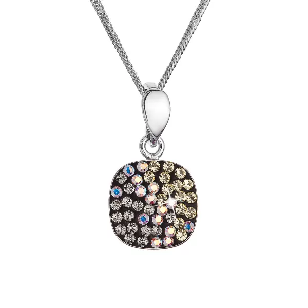 Stříbrný náhrdelník se Swarovski krystaly 32088.3 moonlight
