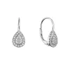 Stříbrné visací náušnice zdobené kapičky 11645.1