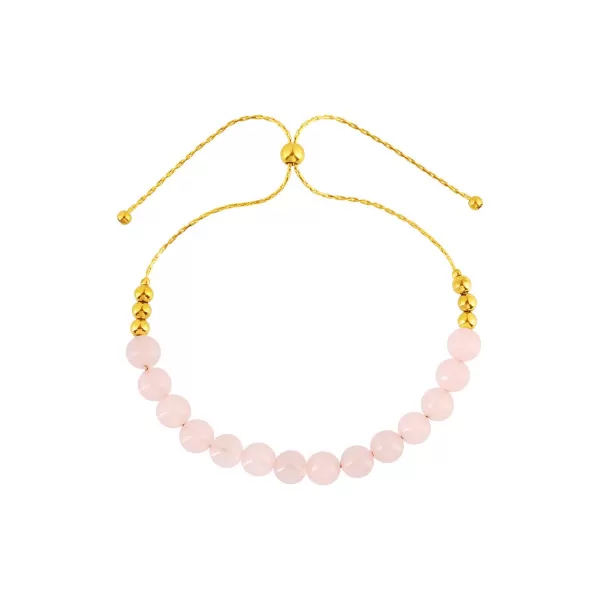 Náramek s minerálními kameny růžový křemen 43079.1