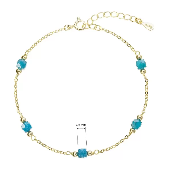Pozlacený náramek s apatity 13111.3