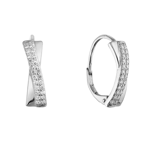 Stříbrné visací náušnice 11673.1