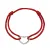 Kabbalah náramek se stříbrným srdcem 13093.3 red