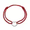 Kabbalah náramek se stříbrným srdcem 13093.3 red