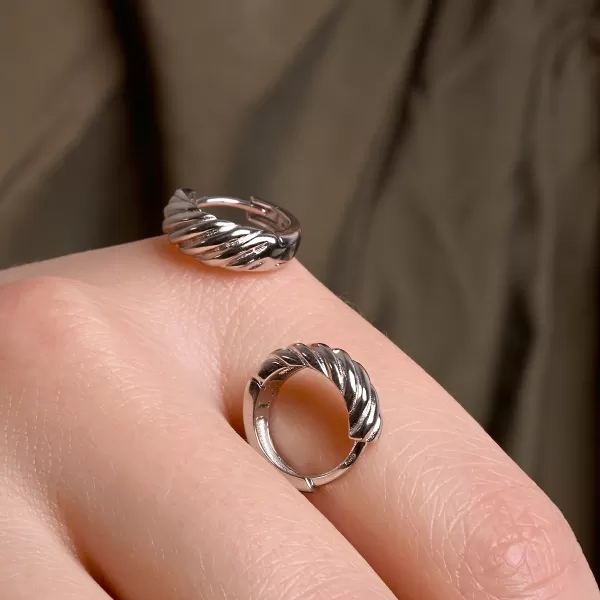 Stříbrné kruhy 61159