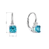 Stříbrné náušnice s modrými zirkony 11631.3