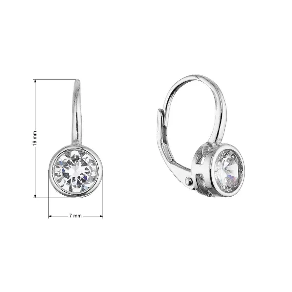 Stříbrné visací náušnice 11618.1