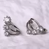 Stříbrné náušnice vějířky 11764.1
