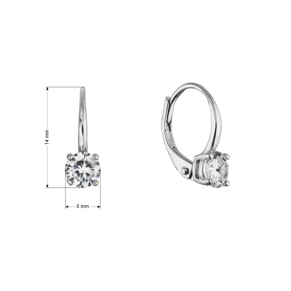 Stříbrné visací náušnice 11626.1