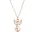 Pozlacený stříbrný náhrdelník anděl 12122.1 rose gold