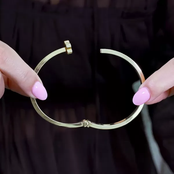 Zlatý 14kt pevný náramek 93A00021